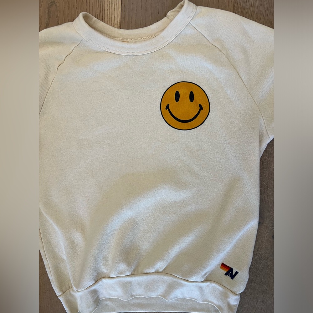Aviator Nation off white crewneck sweatshirt